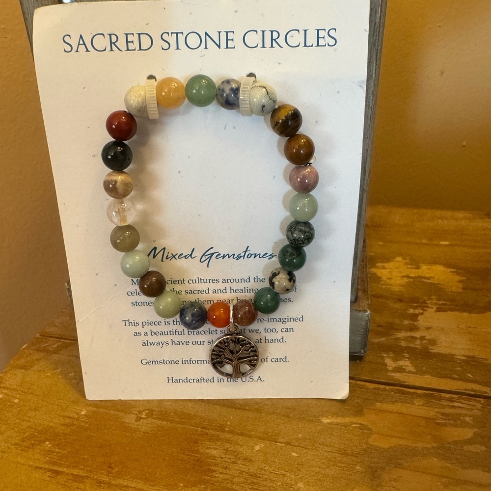 Genuine gemstones bracelet